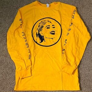 Gwen Stefani Gold Long Sleeve Tee Size S